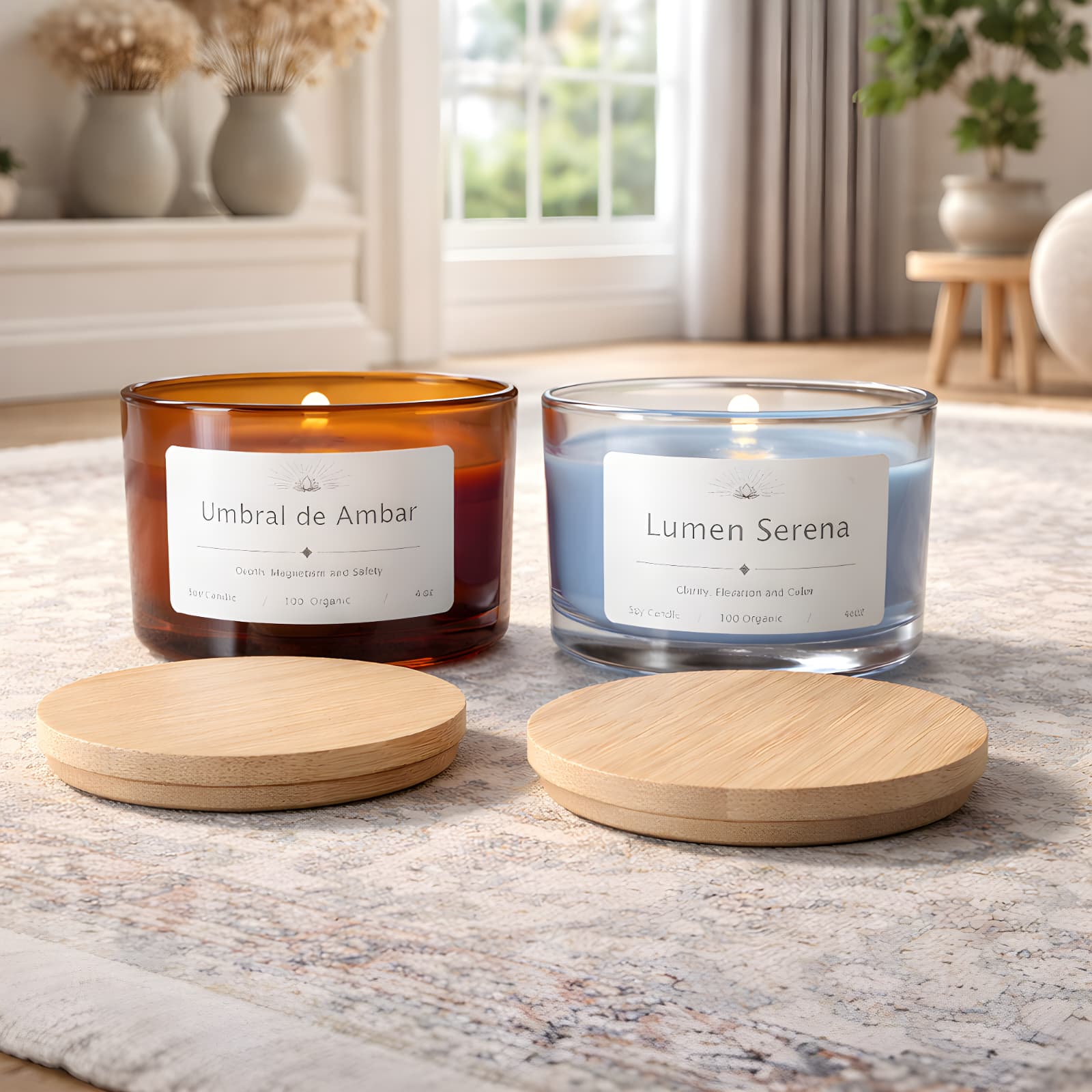 Entre la Tierra y la Luz (Set de 2 velas)