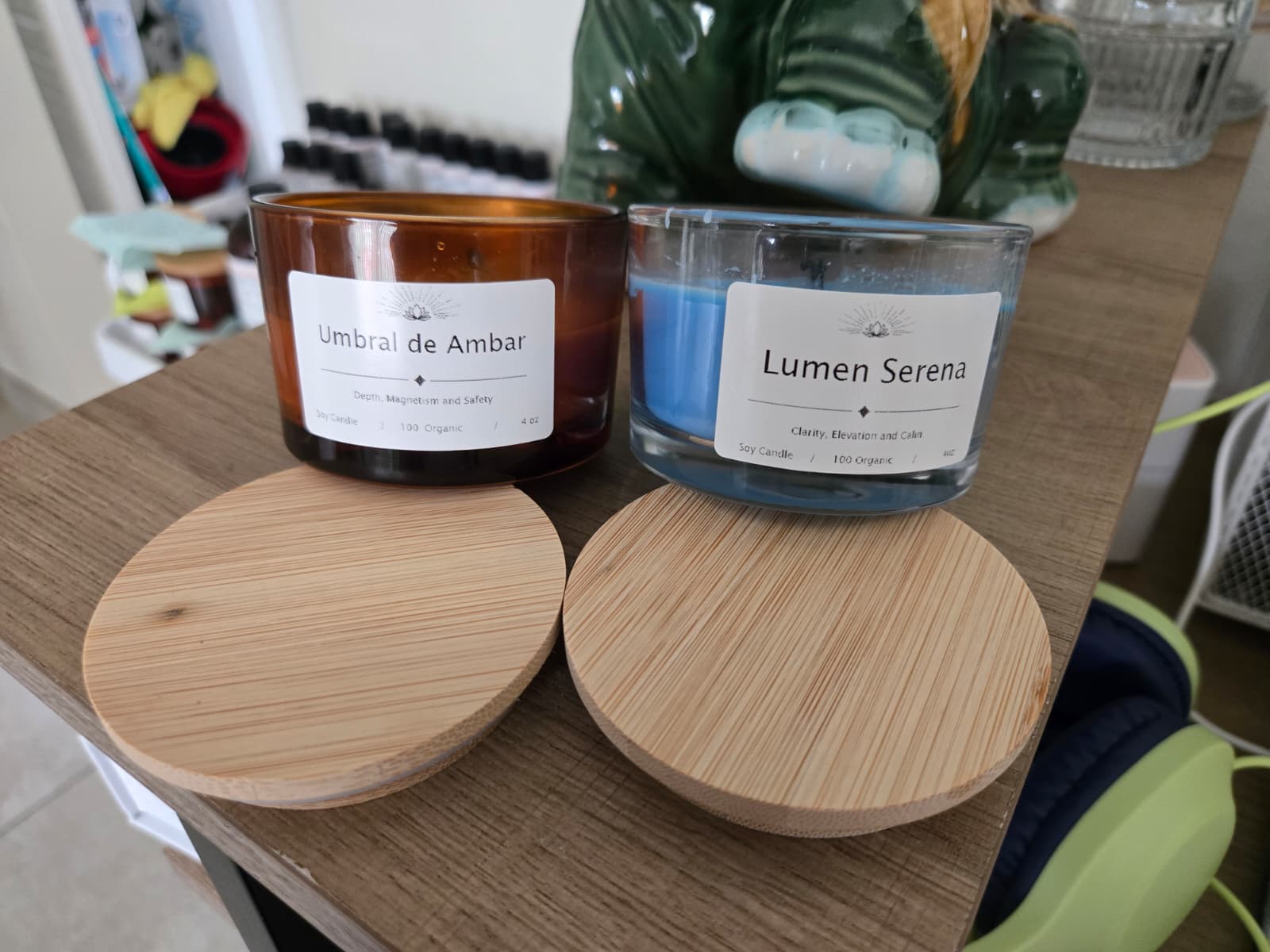 Entre la Tierra y la Luz (Set de 2 velas) imagen 2