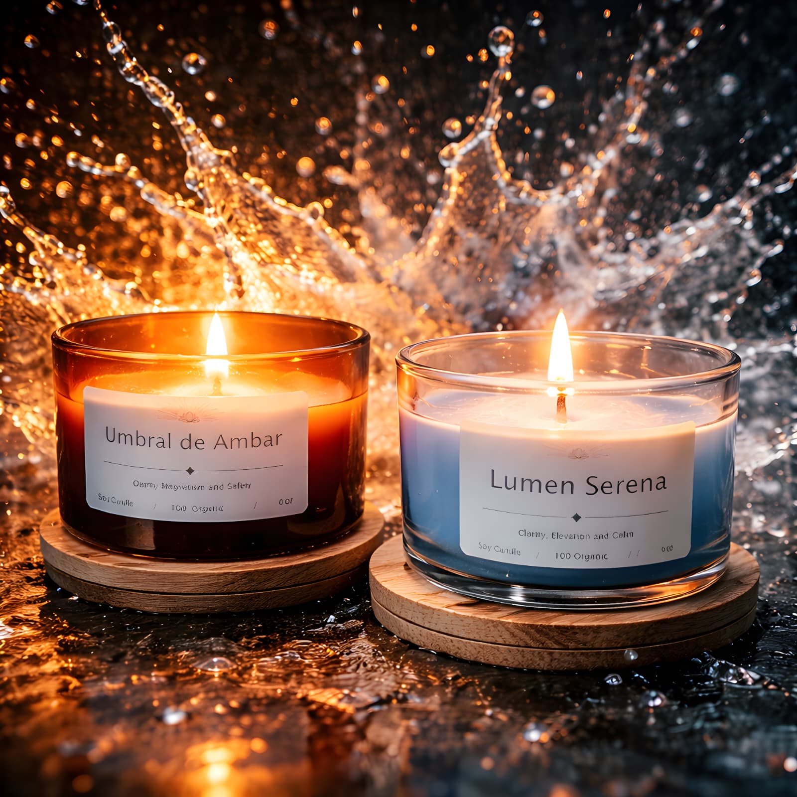 Entre la Tierra y la Luz (Set de 2 velas) imagen 4